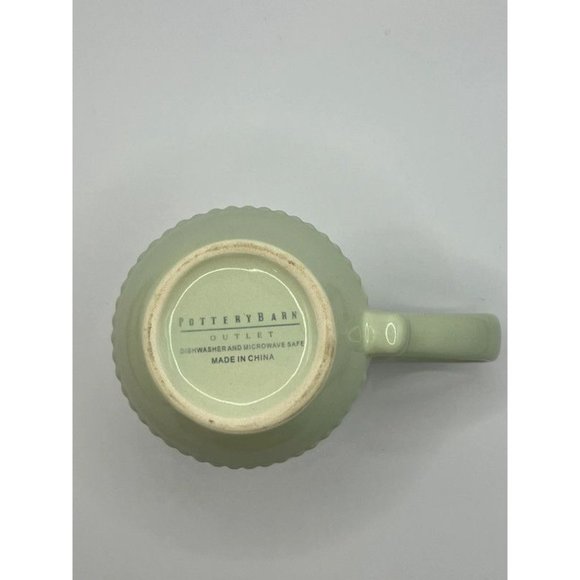 Green Beaded Pottery Barn Outlet Mugs Set of 2 - Picture 8 of 15